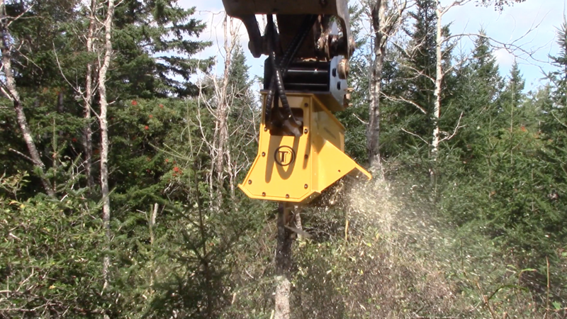 Using a Mini Excavator Brush Cutter